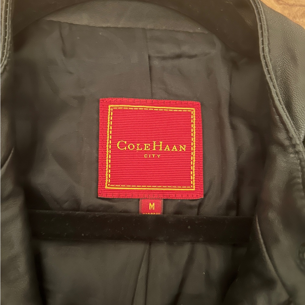 Cole Haan Lambskin Leather Jacket